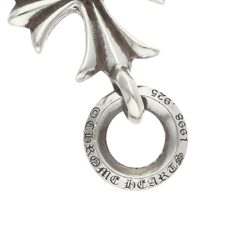 Chrome Hearts Tiny CH Cross Charm Silver Necklace