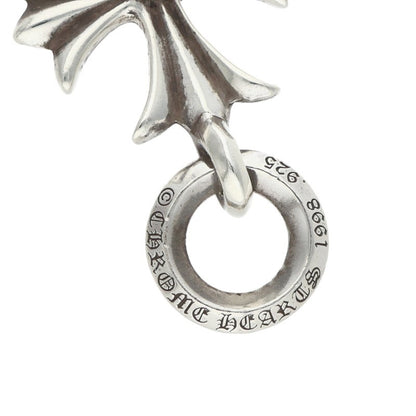 Chrome Hearts Tiny CH Cross Charm Silver Necklace