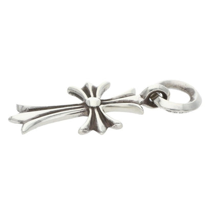 Chrome Hearts Tiny CH Cross Charm Silver Necklace