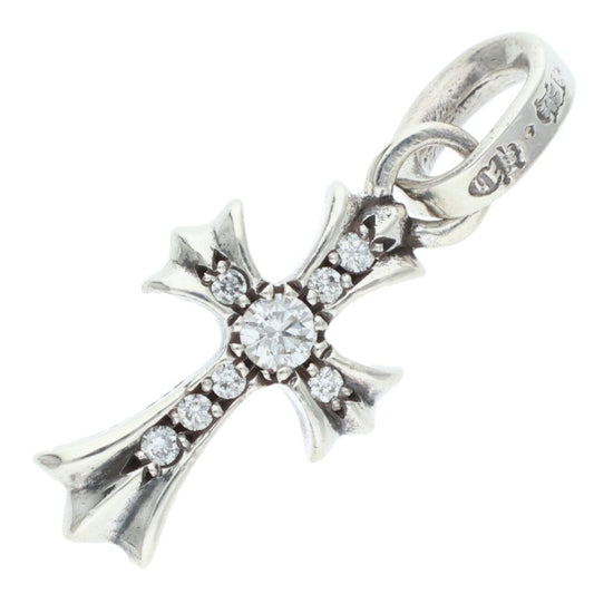 Chrome Hearts Babyfat Pave Diamond Charm Necklace Multi