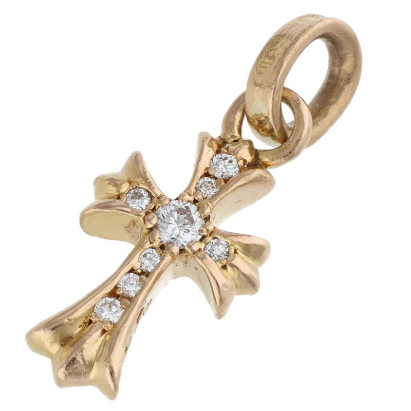 Chrome Hearts 22K Baby Fat Pave Diamond Gold Charm Multi