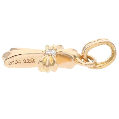 Chrome Hearts 22K Baby Fat Double Diamond Charm