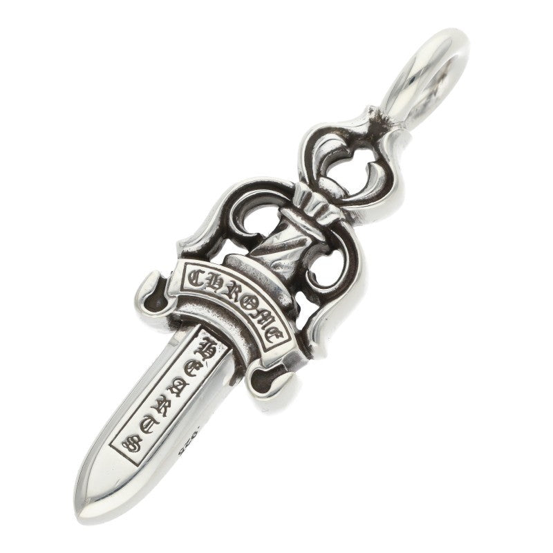 Chrome Hearts Double Dagger Silver Charm