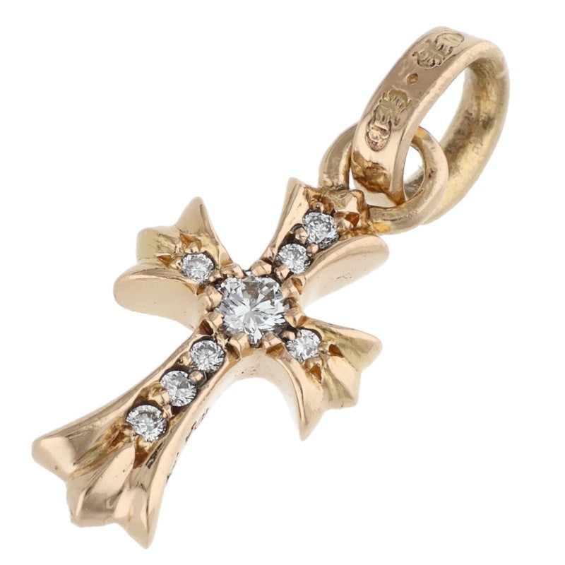 Chrome Hearts 22K Baby Fat Pave Diamond Gold Charm