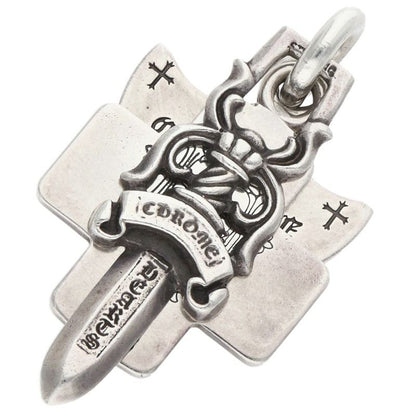 Chrome Hearts 3 Trinkets Silver Pendant