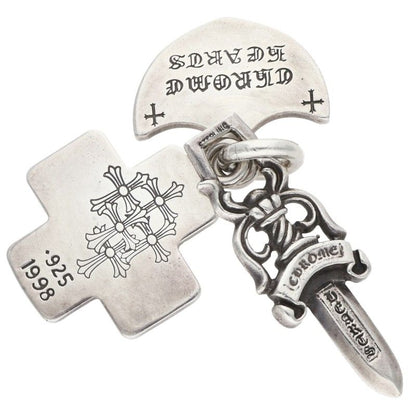 Chrome Hearts 3 Trinkets Silver Pendant