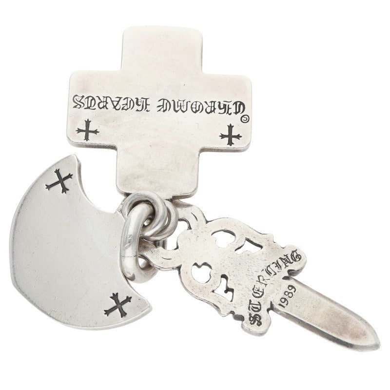 Chrome Hearts 3 Trinkets Silver Pendant
