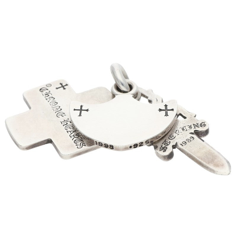 Chrome Hearts 3 Trinkets Silver Pendant