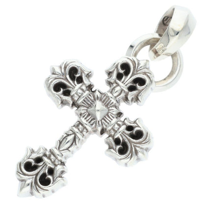 Chrome Hearts FILIG CROSS-XSM W BALE Silver Necklace