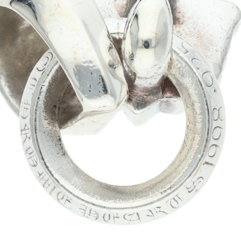 Chrome Hearts FILIG CROSS-XSM W BALE Silver Necklace