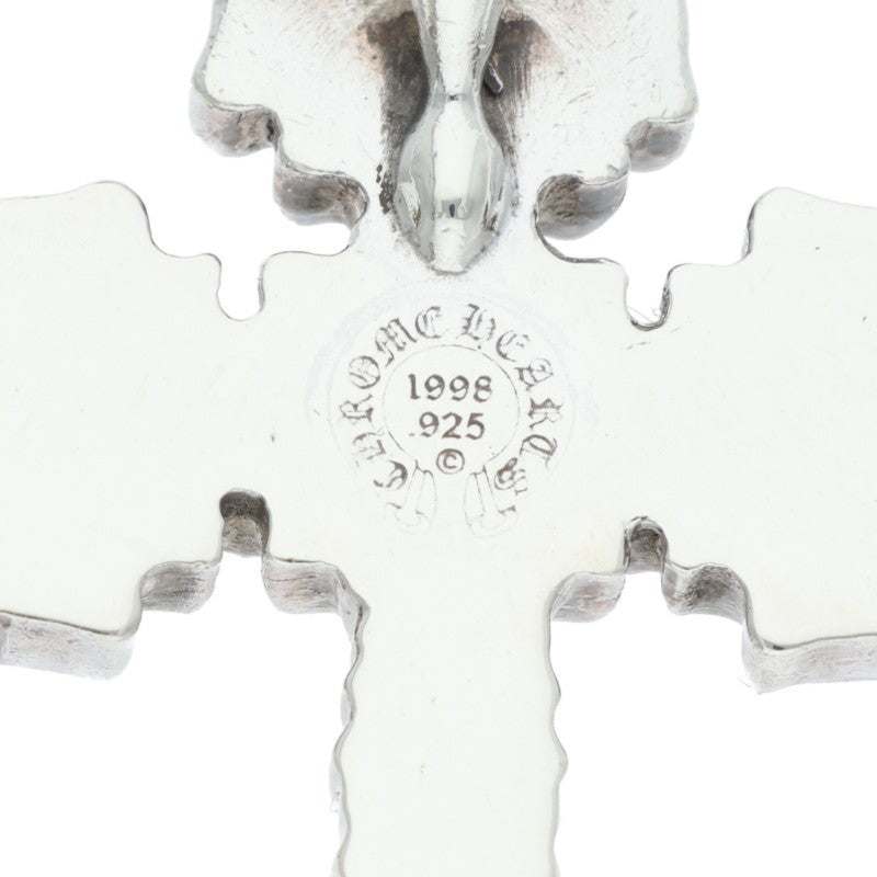 Chrome Hearts FILIG CROSS-XSM W BALE Silver Necklace