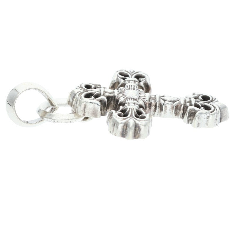 Chrome Hearts FILIG CROSS-XSM W BALE Silver Necklace