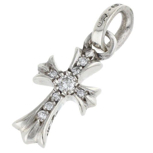 Chrome Hearts Babyfat Pave Diamond Charm Necklace