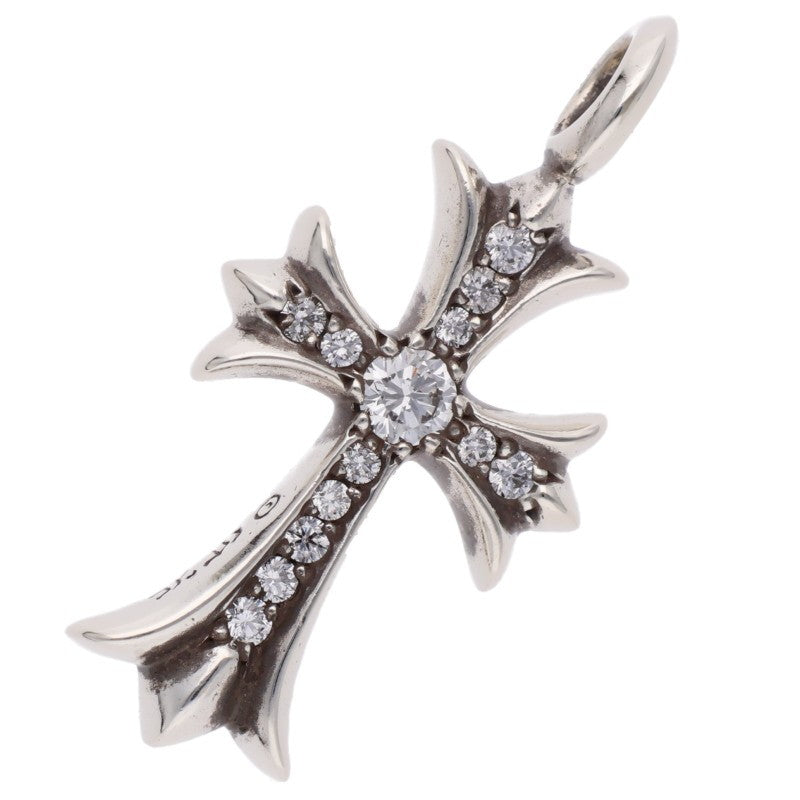 Chrome Hearts Tiny Fat Cross Pave Diamond Pendant Multi