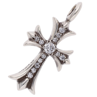 Chrome Hearts Tiny Fat Cross Pave Diamond Pendant Multi