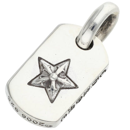 Chrome Hearts D T TNY STAR Tiny Dog Tag Star Necklace Silver