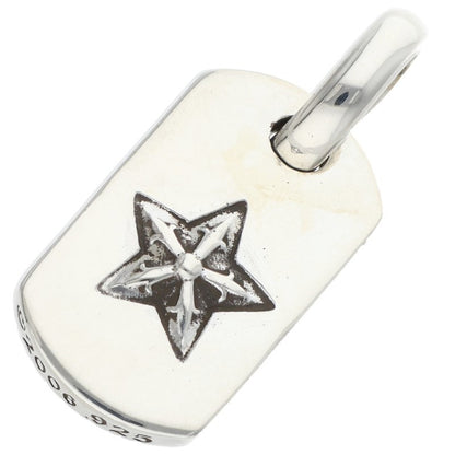 Chrome Hearts D T TNY STAR Tiny Dog Tag Star Necklace Silver