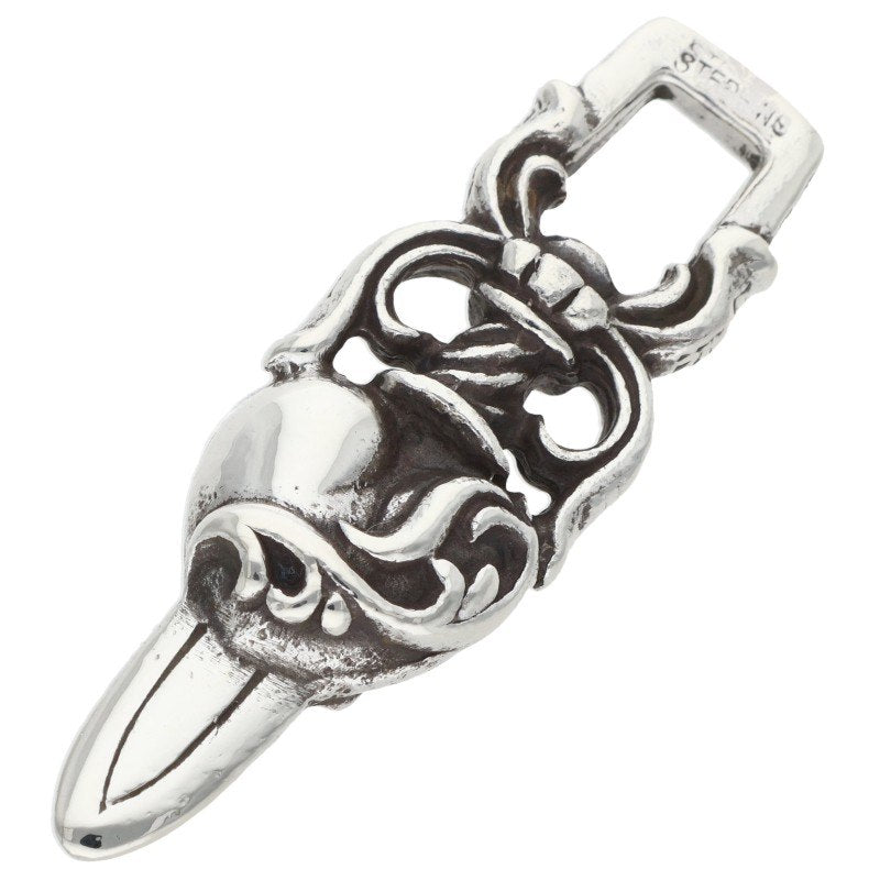 Chrome Hearts DAGGER HEART Sterling Silver Pendant