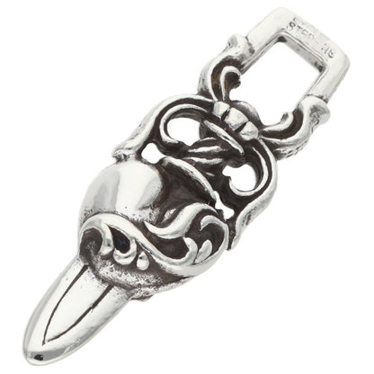 Chrome Hearts DAGGER HEART Sterling Silver Pendant