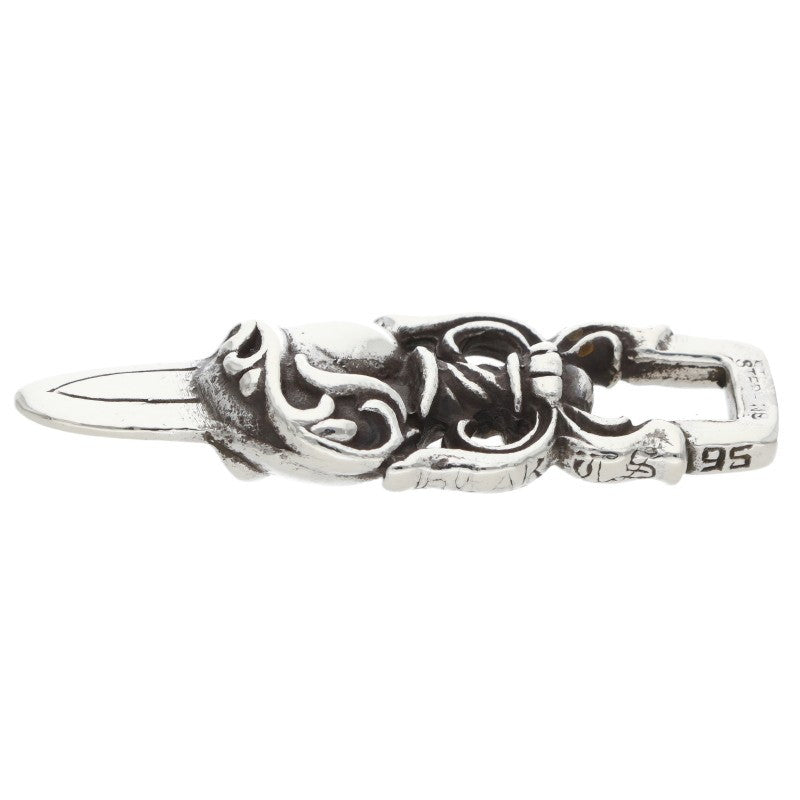 Chrome Hearts DAGGER HEART Sterling Silver Pendant