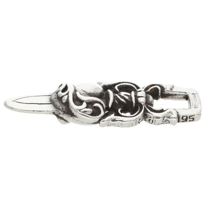 Chrome Hearts DAGGER HEART Sterling Silver Pendant
