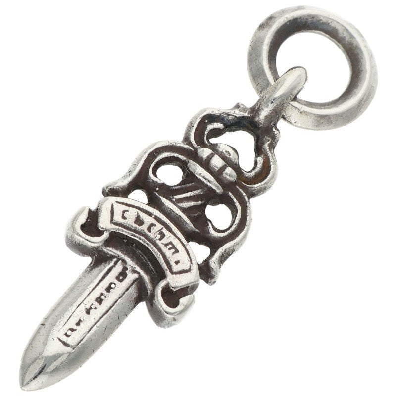 Chrome Hearts #5 Dagger Charm Silver Necklace Top