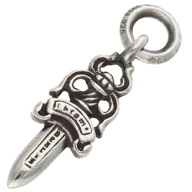Chrome Hearts #5 Dagger Charm Silver Necklace Top