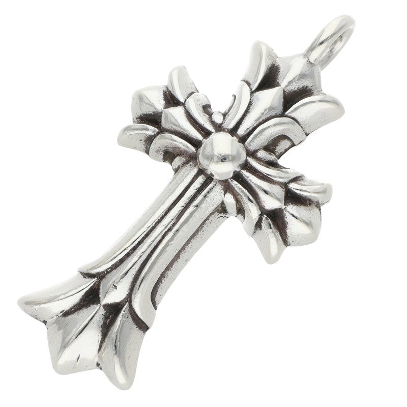 Chrome Hearts Double CH Cross Charm Silver