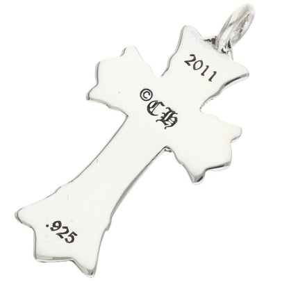 Chrome Hearts Double CH Cross Charm Silver