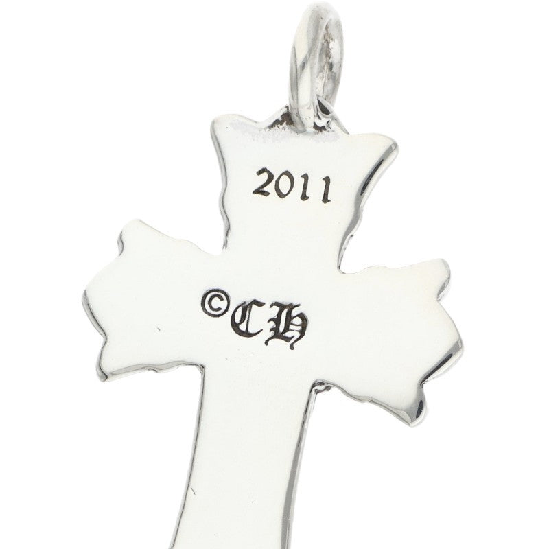 Chrome Hearts Double CH Cross Charm Silver