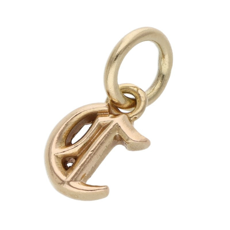 Chrome Hearts 22K Alphabet Stack C Charm Yellow Gold
