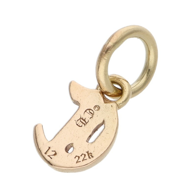 Chrome Hearts 22K Alphabet Stack C Charm Yellow Gold