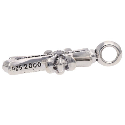 Chrome Hearts 925 Tiny Fat Cross Pave Black Diamond Charm