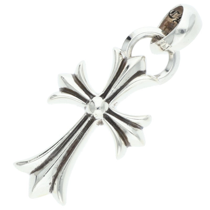 Chrome Hearts Small CH Cross W Bale Sterling Necklace