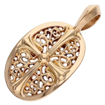 Chrome Hearts 22K Classic Oval Gold Charm