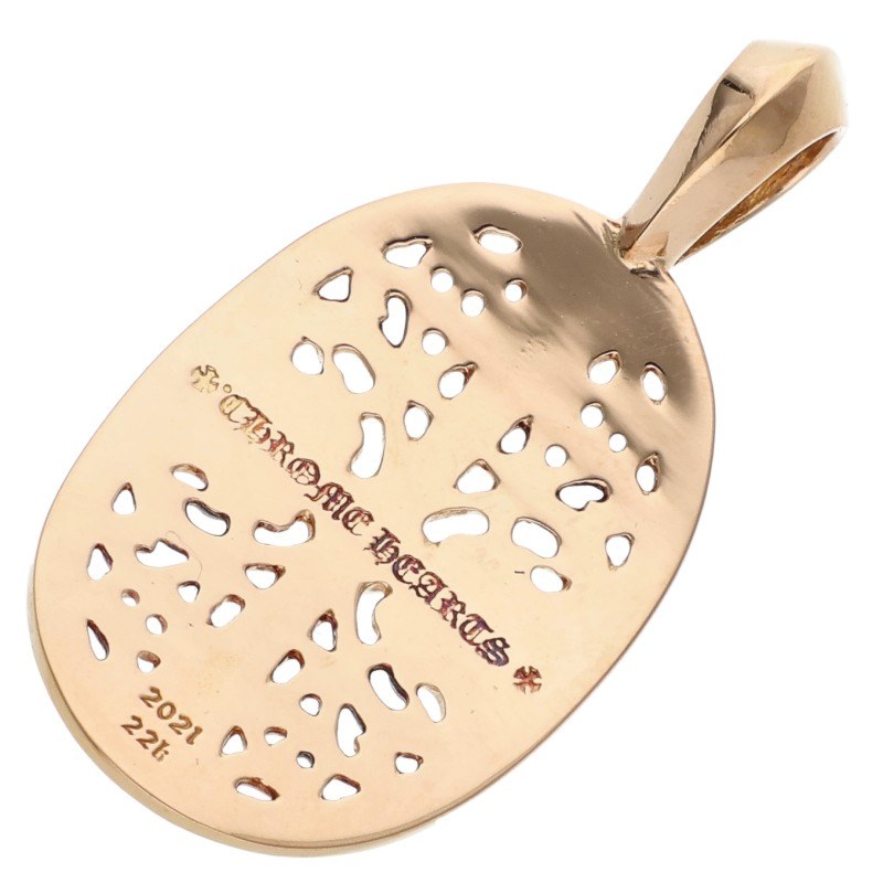 Chrome Hearts 22K Classic Oval Gold Charm