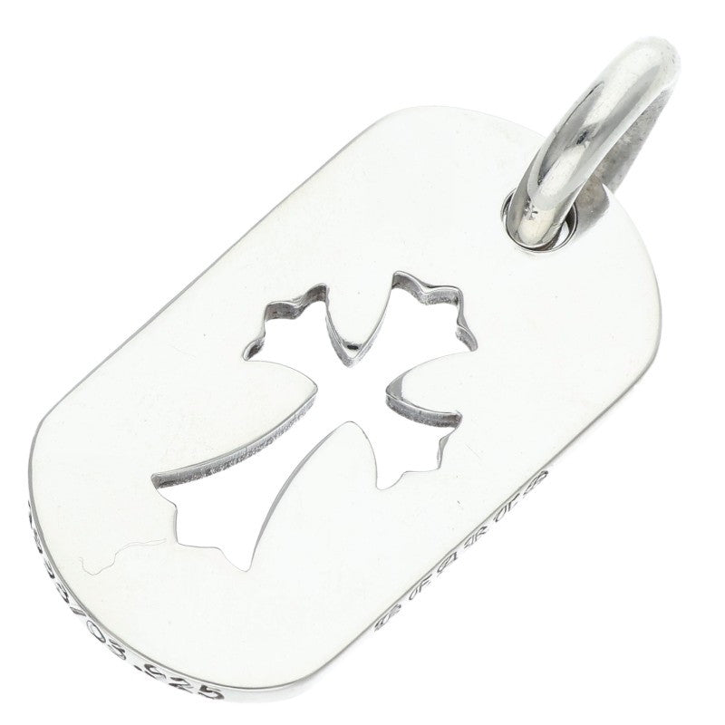 Chrome Hearts SML CO CRS Dog Tag 925 Silver Necklace