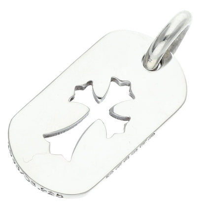 Chrome Hearts SML CO CRS Dog Tag 925 Silver Necklace