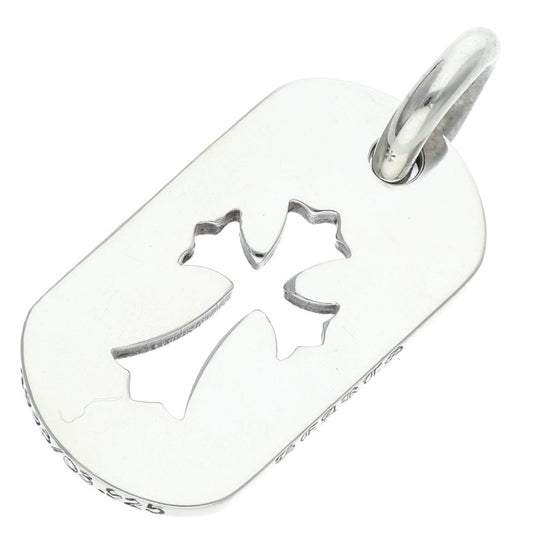 Chrome Hearts SML CO CRS Dog Tag 925 Silver Necklace