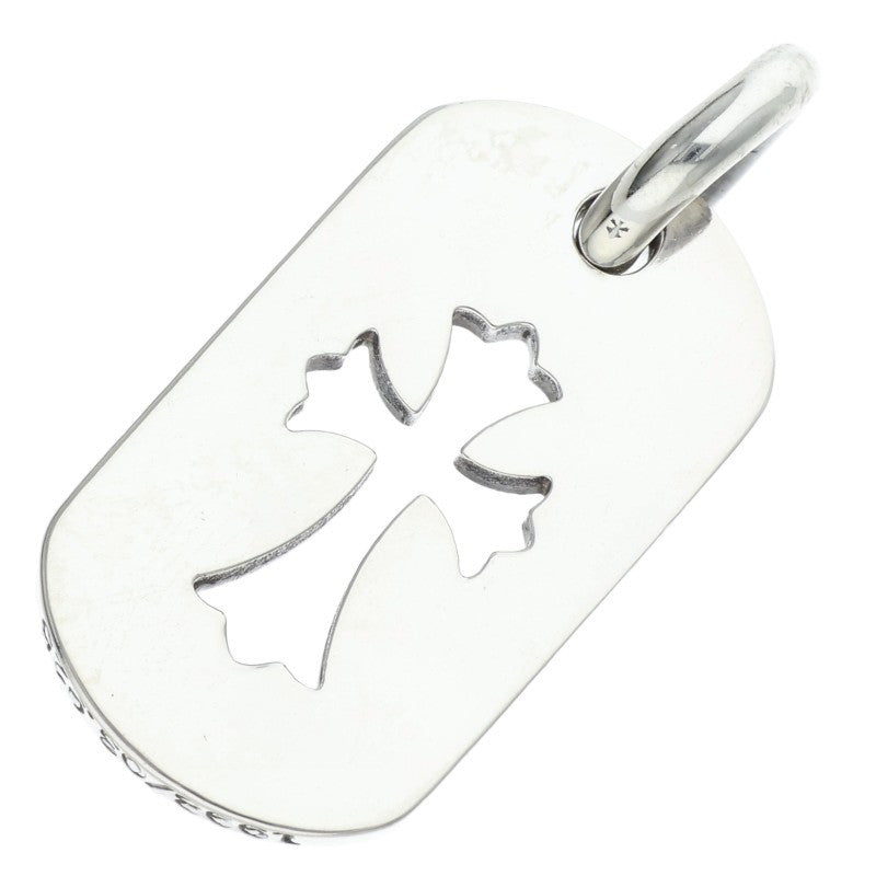 Chrome Hearts SML CO CRS Dog Tag 925 Silver Necklace