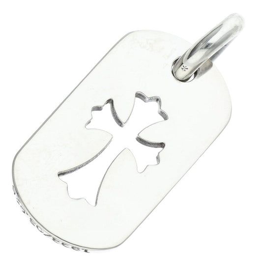 Chrome Hearts SML CO CRS Dog Tag 925 Silver Necklace