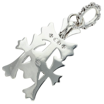 Chrome Hearts 925 Silver Triple CH Cross Large Pendant