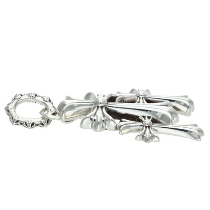 Chrome Hearts 925 Silver Triple CH Cross Large Pendant