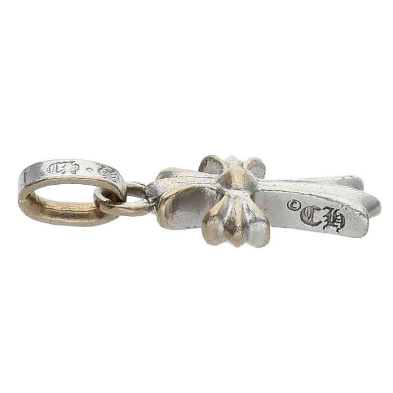 Chrome Hearts Baby Fat Cross Pave Diamond Charm 18K WG