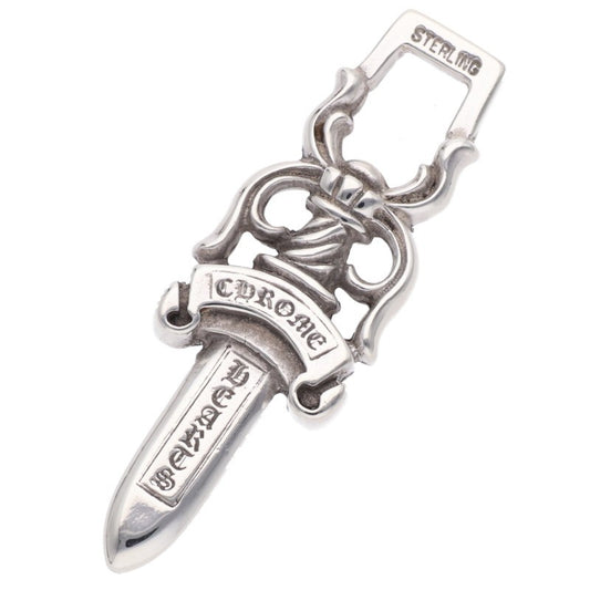 Chrome Hearts #10 Dagger Silver Pendant Necklace