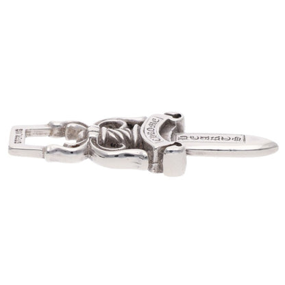 Chrome Hearts #10 Dagger Silver Pendant Necklace