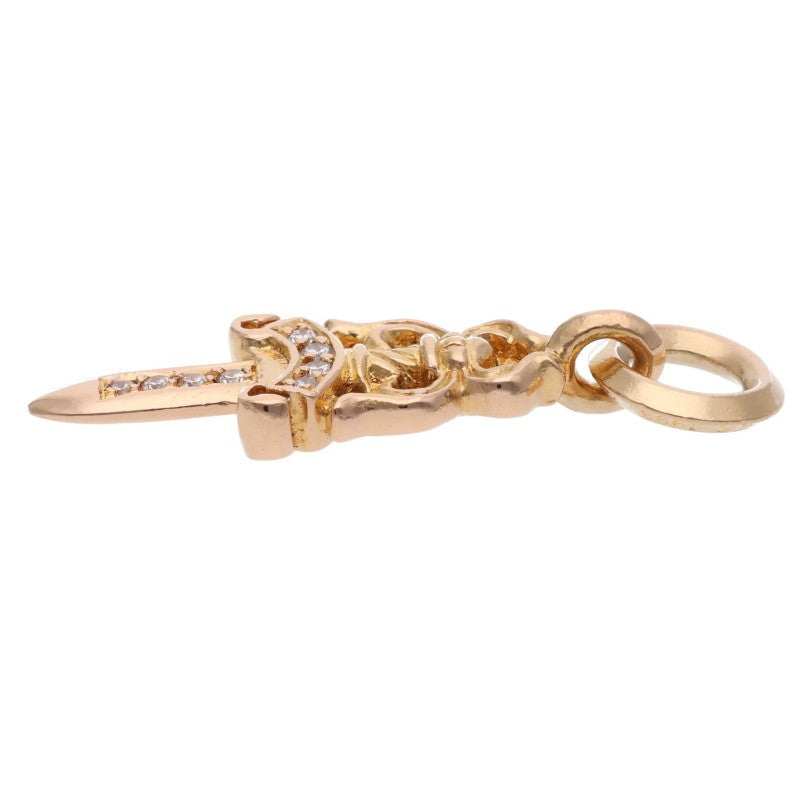 Chrome Hearts 22K #5 Dagger Pave Diamond Charm