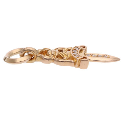 Chrome Hearts 22K #5 Dagger Pave Diamond Charm