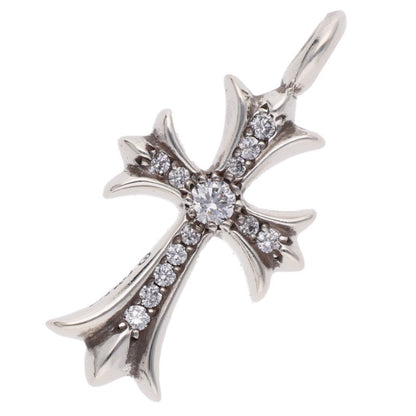 Chrome Hearts Tiny Fat Cross Pave Diamond Pendant
