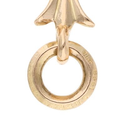Chrome Hearts 22K Tiny CH Cross Gold Charm Yellow